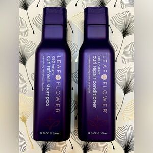 Leaf & Flower CBD Instant Curl Shampoo/Conditioner Duo